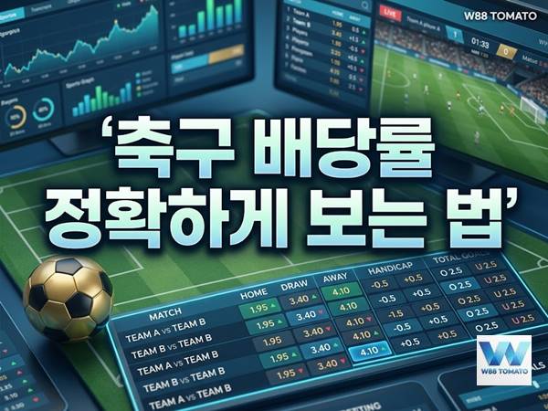 축구 배당률 정확하게 보는 법 | 배당 분석과 확률 계산 완벽 가이드 축구 배당률 정확하게 보는 법 | 배당 분석과 확률 계산 완벽 가이드
